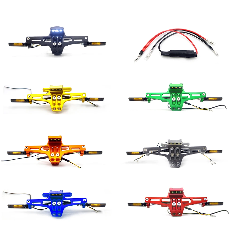 

FOR yamaha r1 2015 xmax 400 r15 v3 grom 125 fazer 600 yamaha CNC Universal Motorcycle license plate Frame moto accessories