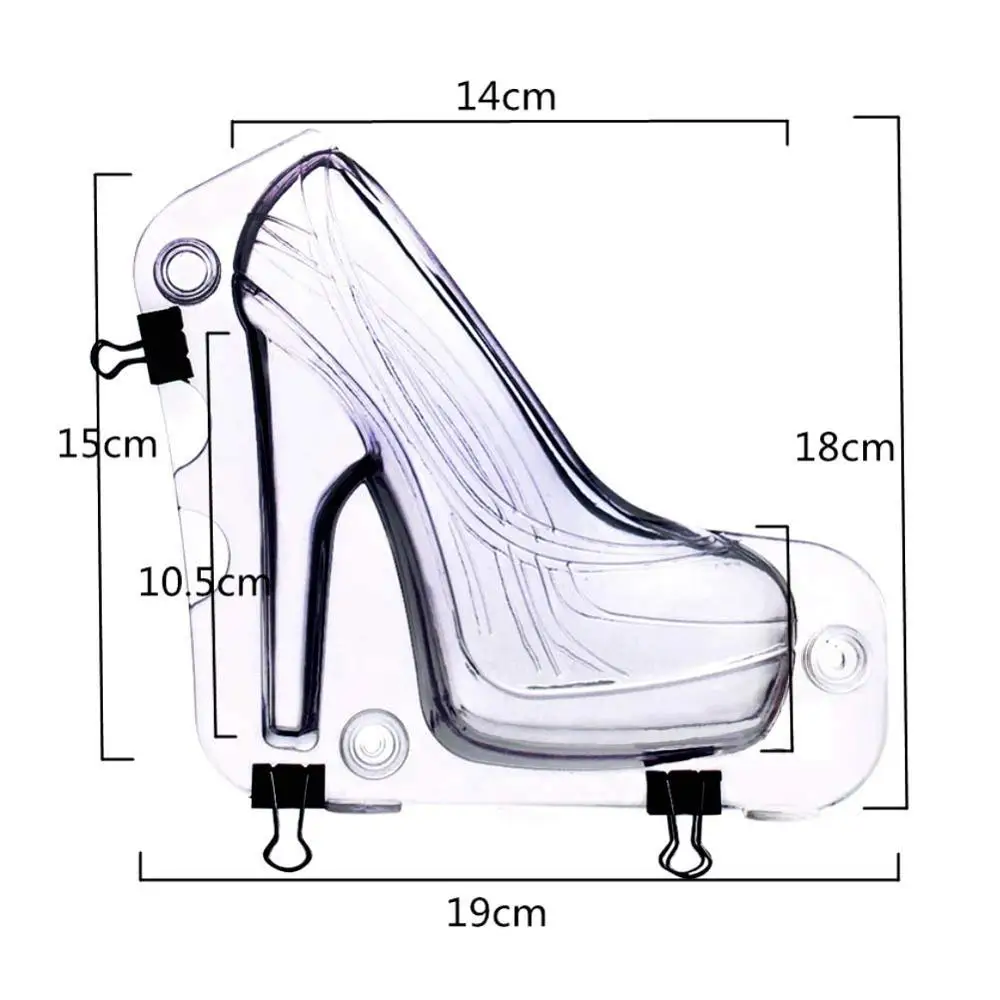 Силиконы штамповый 3D Женская обувь на высоком каблуке форма для шоколада помадки