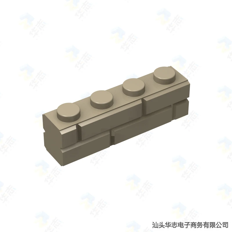 Специальный кирпич 1x4 с профилем кирпичной кладки MOC DIY строительные блоки
