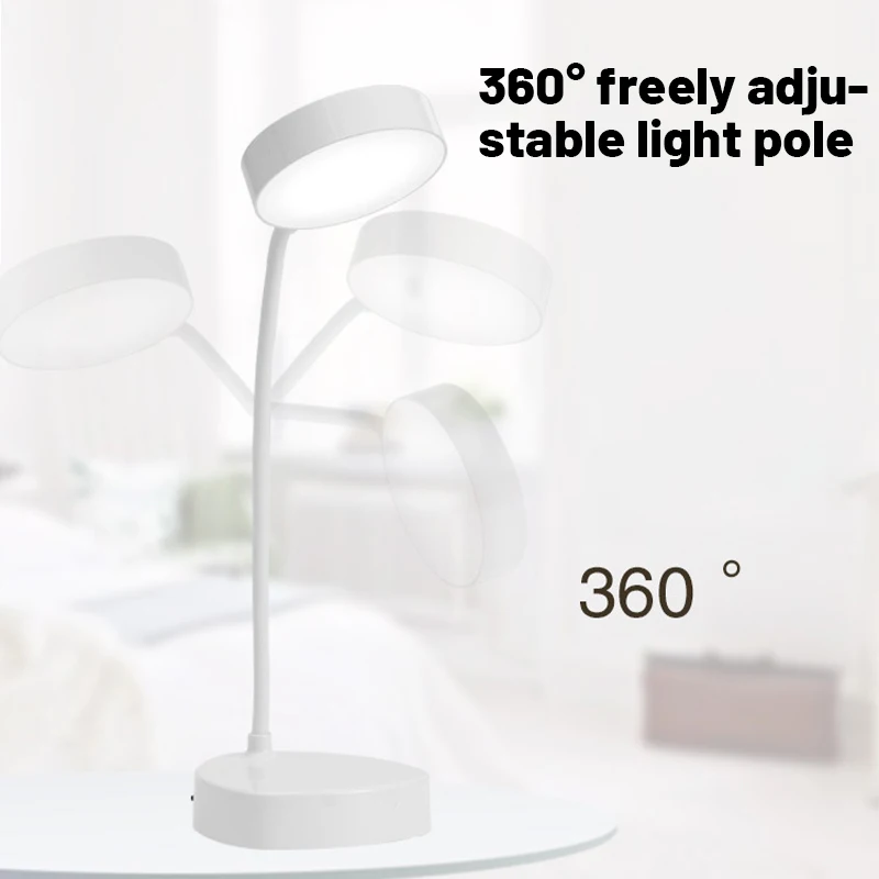 Светодиодная настольная лампа с защитой глаз складной ночсветильник плавным