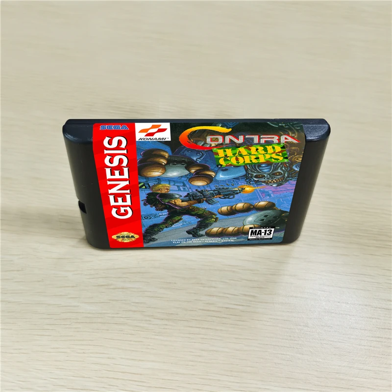 Картриджи для игр Contra The Hard Corps на английском 16 бит MD консоли MegaDrive Genesis|game cartridge