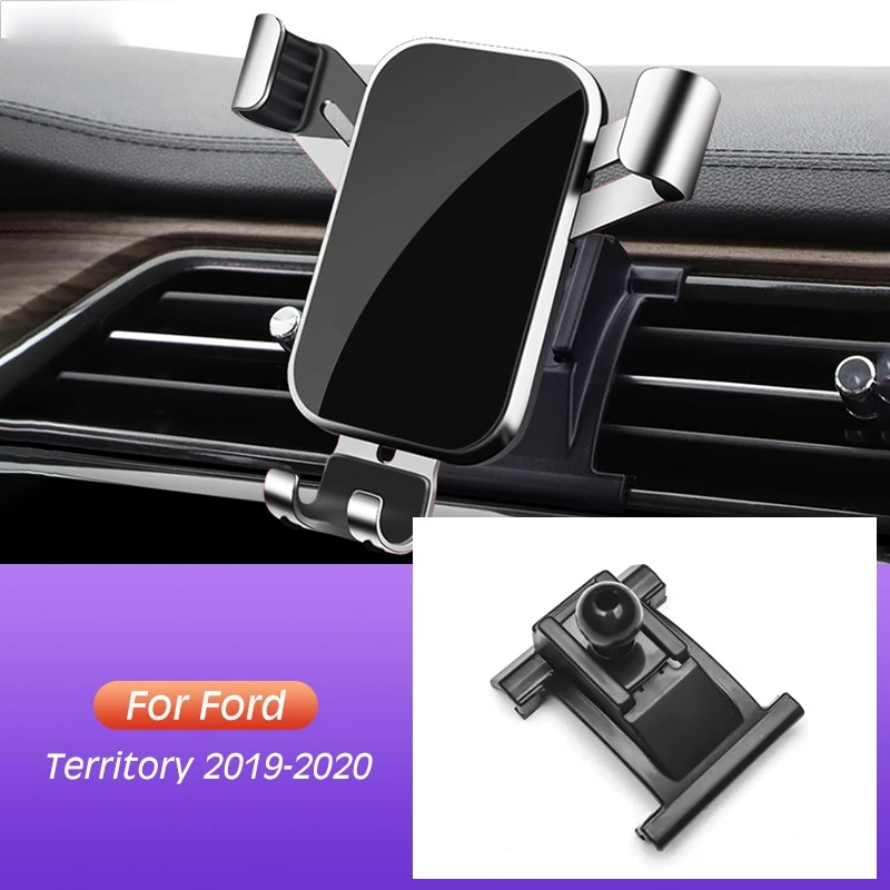 

Car Mobile Phone Holder Clip For Ford Territory 2019 2020 Air Vent Mounts GPS Stand Gravity Navigation Bracket Car Accessories