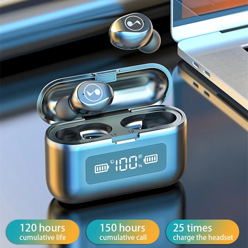 F9 Bluetooth 5 0 наушники светодиодный цифровой дисплей HIFI мини в ухо спортивные