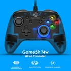 Проводной геймпад и чехол для переноски GameSir T4w, игровой контроллер с функцией вибрации и турбо, джойстик для ПК на Windows 7810