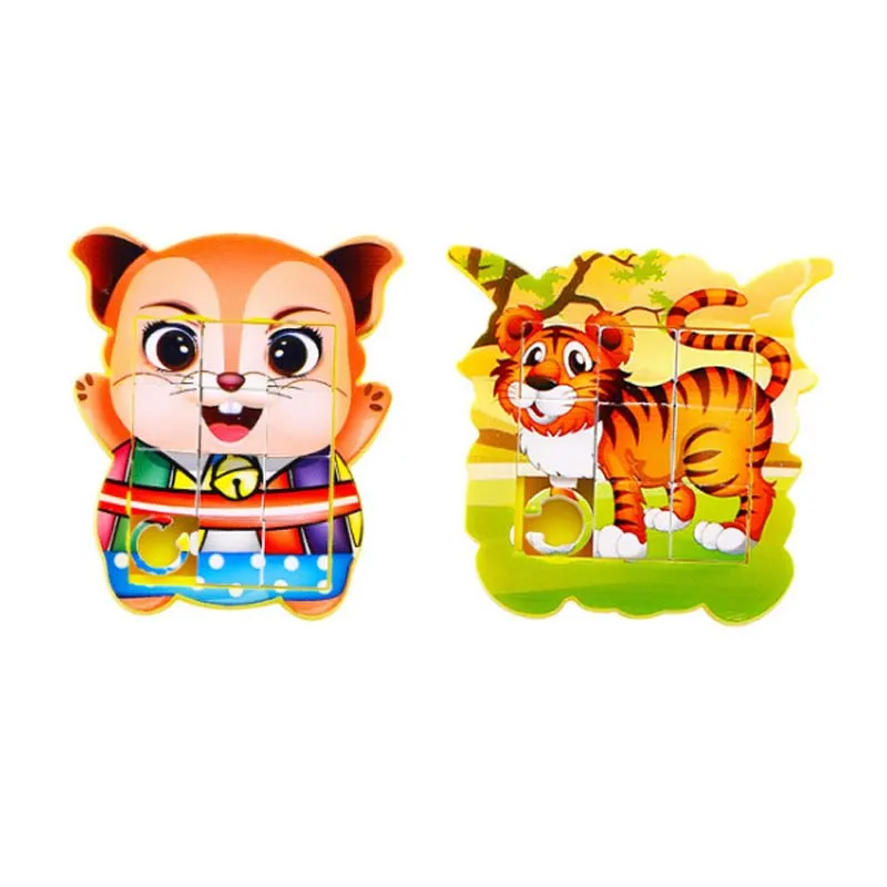 5 шт. ручные мини-игрушки-пазлы для детей обучающие и вечерние игрушки с героями