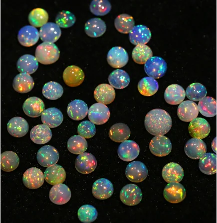 100% натуральный Эфиопский Опал Круглый незакрепленный драгоценный камень