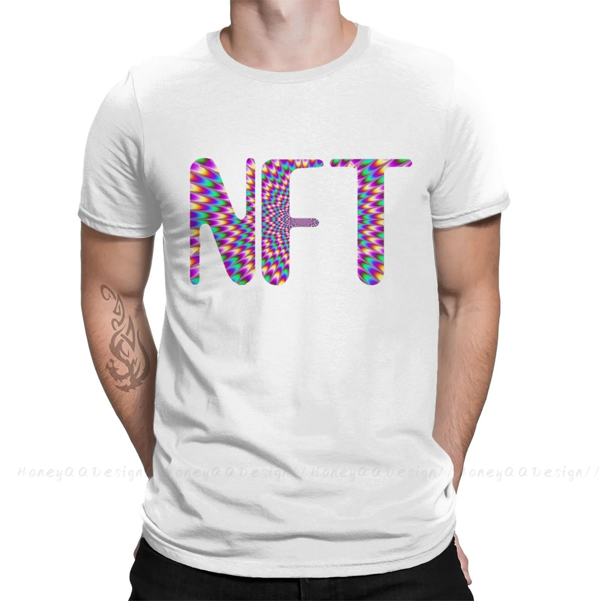 

Men NFT CryptoPunk YABC TShirt Trippy NFT LUV By Artcestral NFT Artists Pure Cotton O neck Tees Harajuku Adult Shirt Oversize