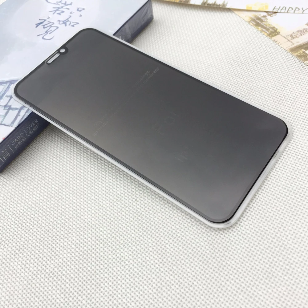 Для Apple iphone 11 Pro Max полное покрытие 3D закаленное стекло анти шпионская пленка