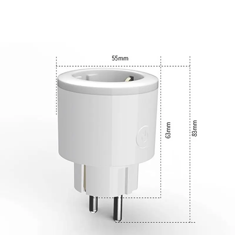 Штепсельная Вилка стандарта ЕС Wi Fi умная мини розетка работает с Alexa и Google Home