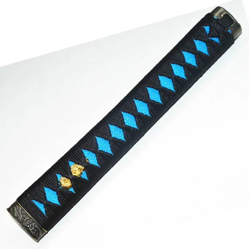 Красивый товар черный шнур Tsuka синий Rayskin из сплава Fuchi индивидуальный для