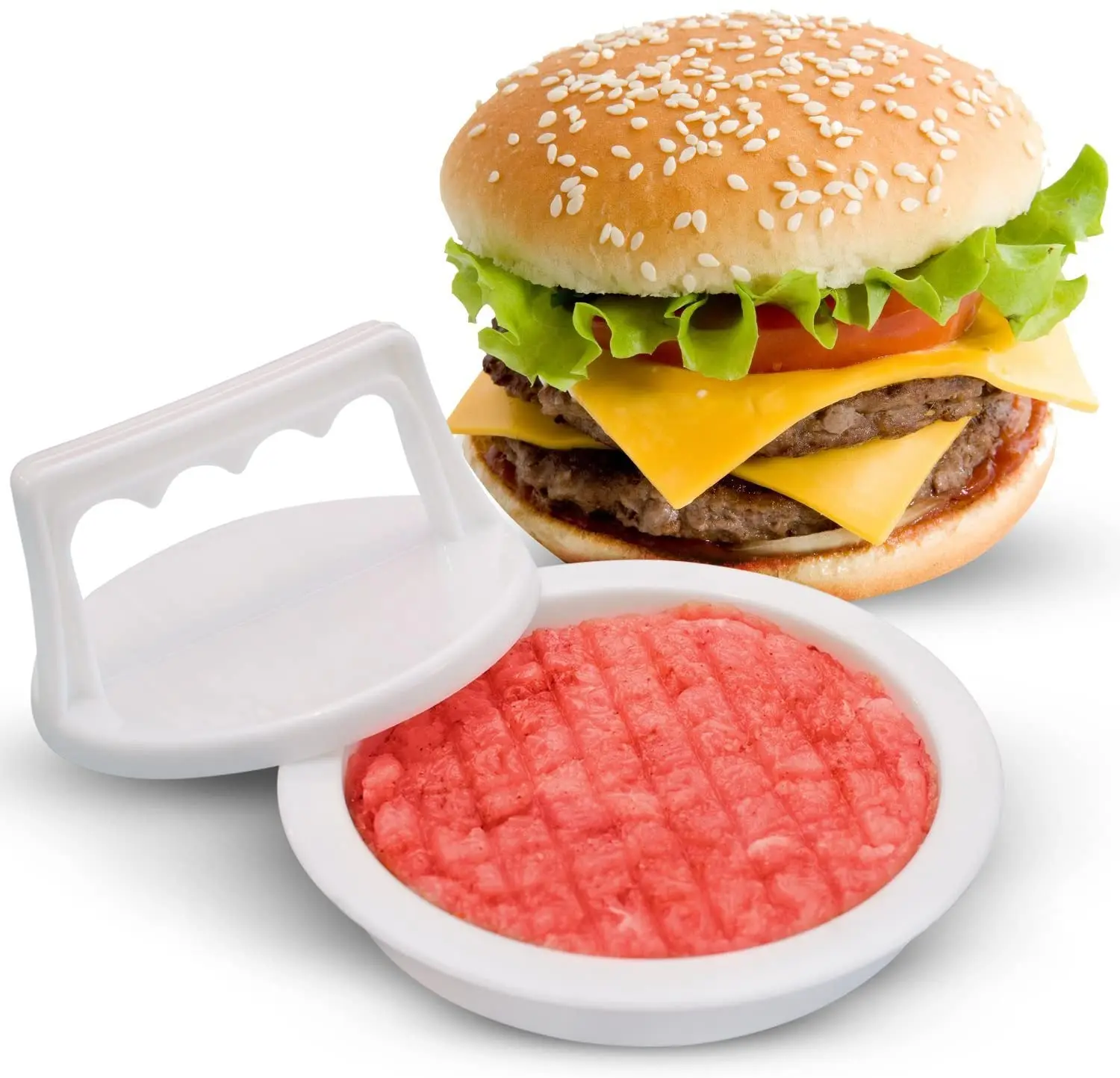 

Round Multifunctional Hamburger Meat Press Hamburger Press Hamburger Patties Mold Creative Kitchen Tools Dropshipping