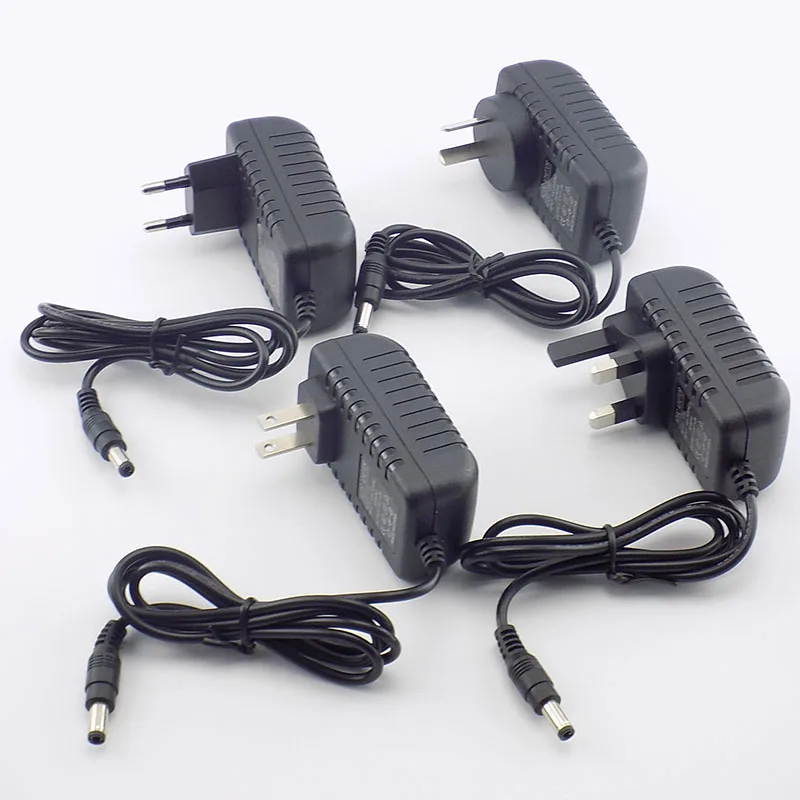 AC DC 12v 2A 2000ma адаптер источника питания для адаптера переменного тока EU UK AU
