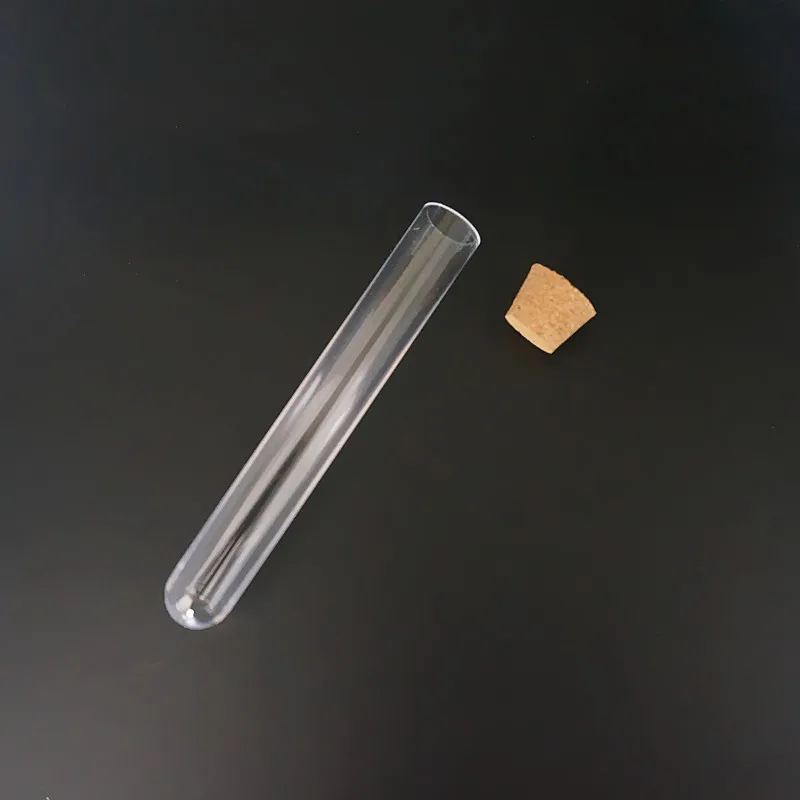 Прозрачные лабораторные пробирки из прозрачного пластика с пробками 50 шт./лот 15