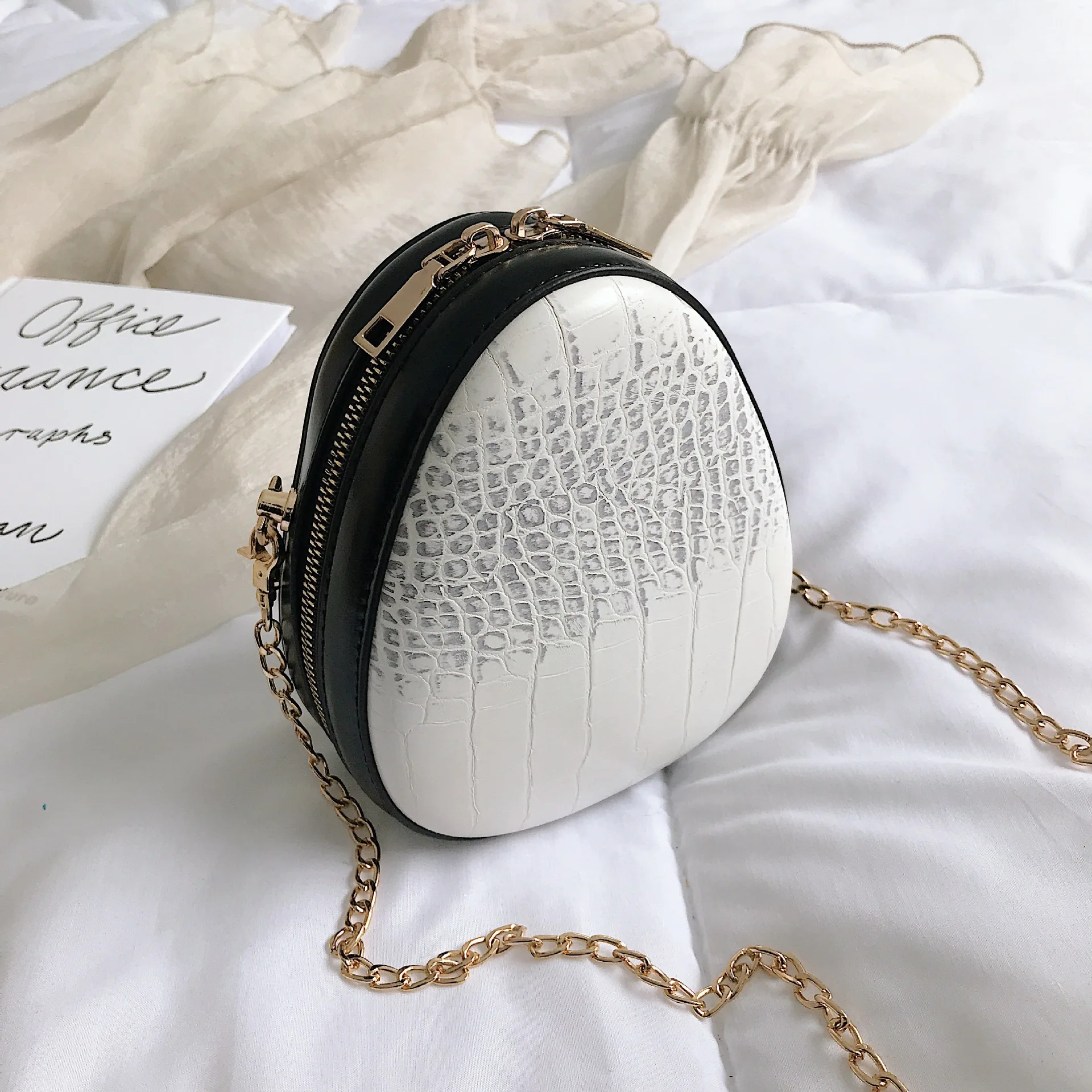 2019 Новая сумка сетка круглый торт мешок Аллигатор шаблон Иностранная Воздушная