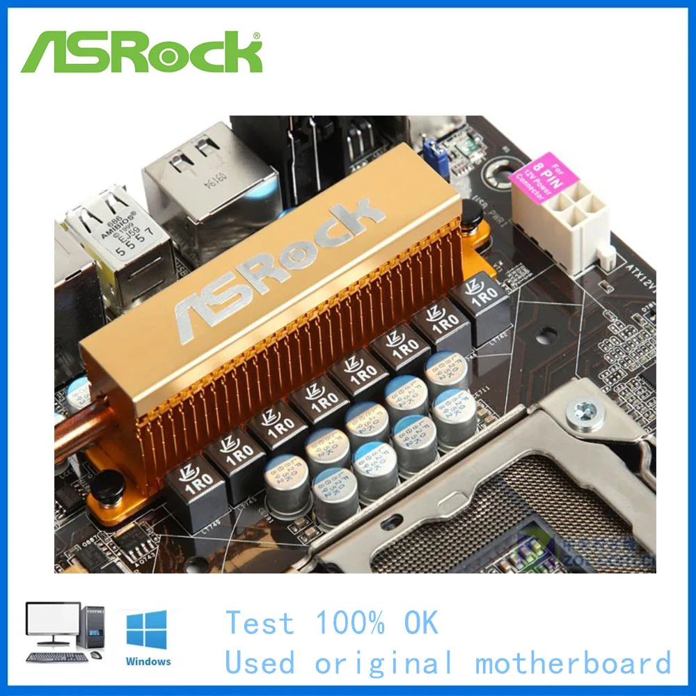 Материнская плата для ASRock X58 Extreme LGA 1366 Intel б/у десктопная материнская USB2.0 SATA II PCI-E X16