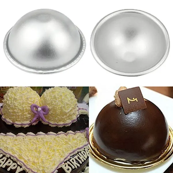 2019 New Bathroom Bomb Baking Mold Cake Pan 3D Aluminum Ball Spherical Sugar Craft Decoration Home Kitchen | Дом и сад