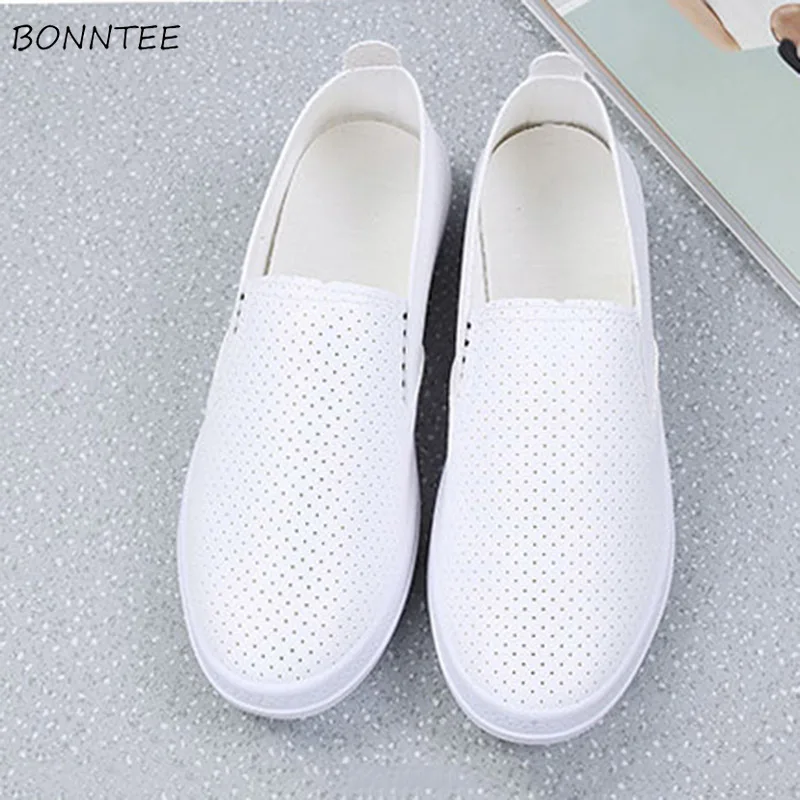 Кроссовки без шнуровки для женщин Вулканизированная подошва легкие дышащие