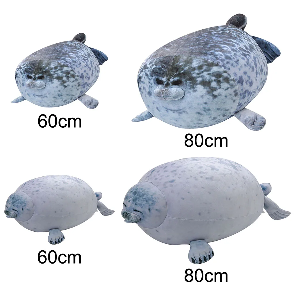 

Cute Plush Stuffed Seal Animal Pillow Soft Cartoon Cushion Bedding Office