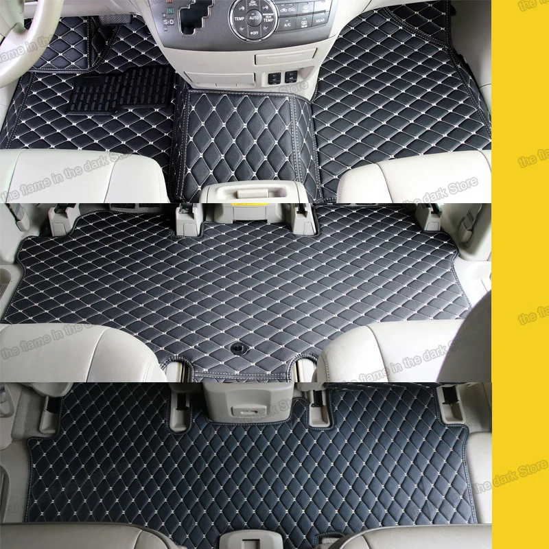 Lsrtw2017 кожаные автомобильные коврики для Toyota Previa Estima Tarago 2006-2019 2007 2008 2009 2011 2016 2017 2018