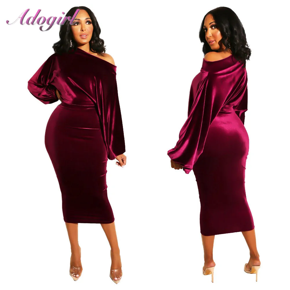 

Элегантное бархатное Пышное облегающее длинное платье с длинным рукавом для банкета, женское сексуальное вечернее платье с открытыми плеч...