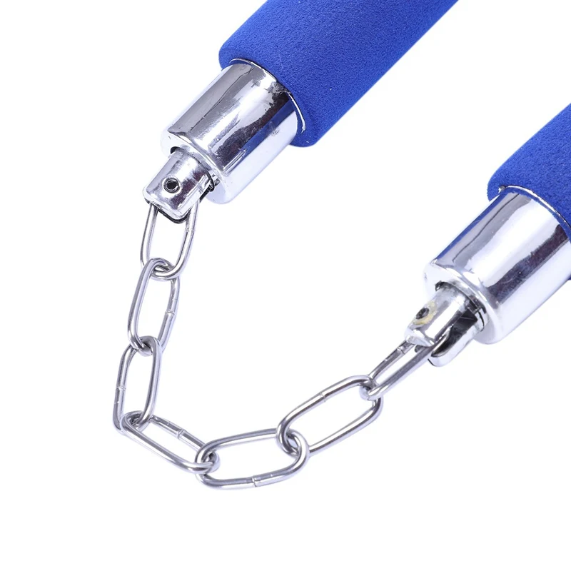 1X Синий нунчак Тхэквондо Кунг фу нунчаки Боевые искусства практика оружие мягкий