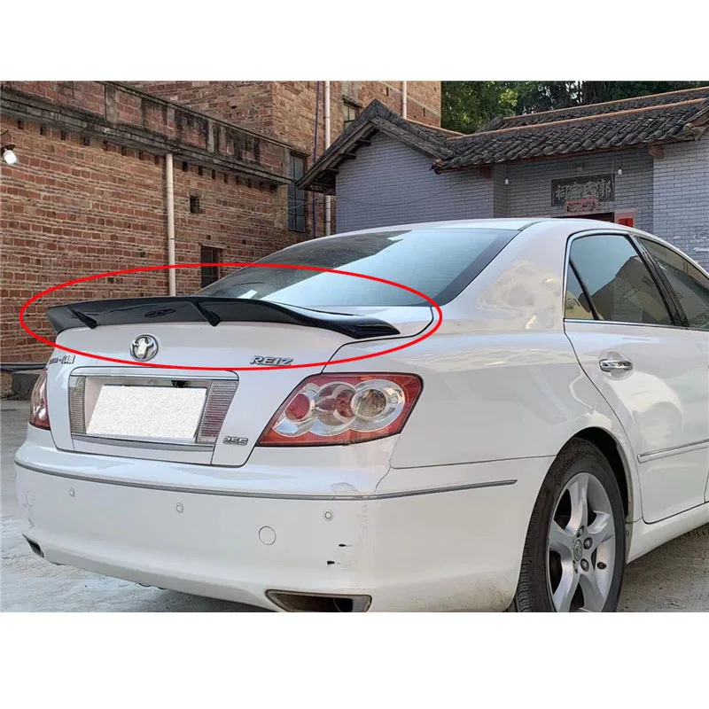 

CEYUSOT FOR REAL CARBON FIBER SPOILER WING TOYOTA MARKX GS REIZ Car Trunk Rear Lip Refit Accessories R Style TAIL FIN 2005-2009