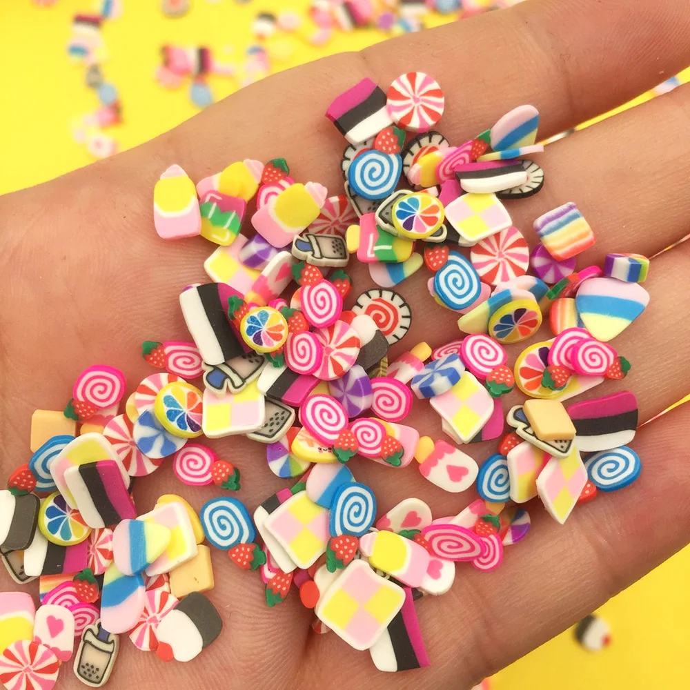 50 г смешанные в виде тортов и конфет Ломтики Полимерная горячий глины