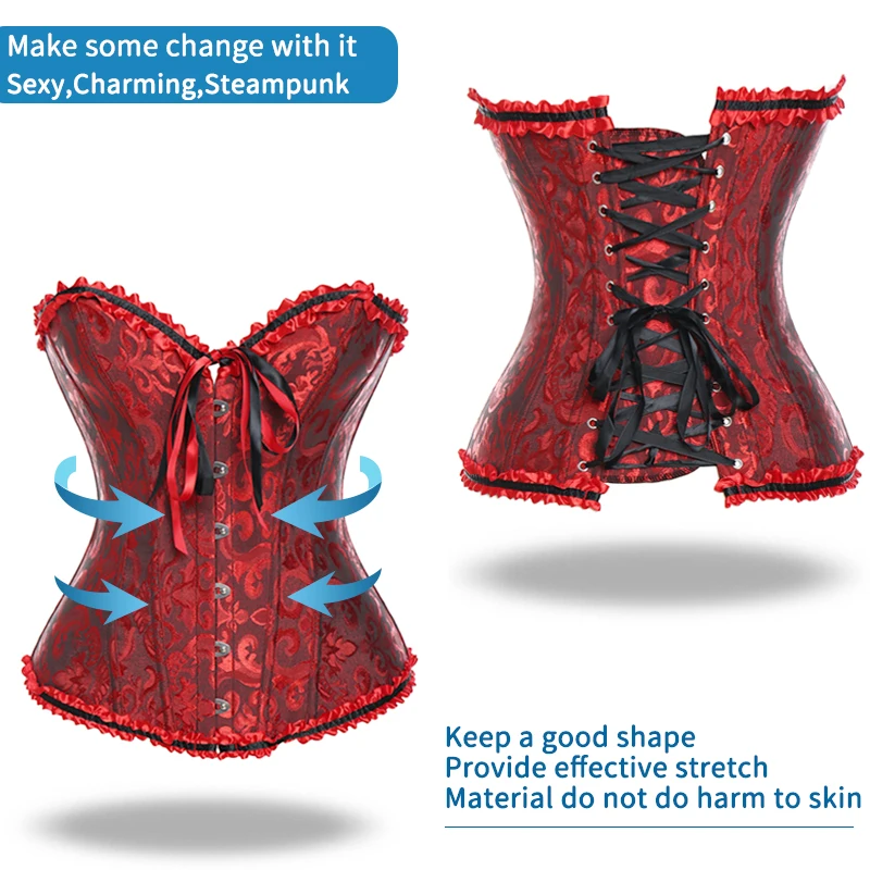 Корсеты в готическом стиле топы стимпанк сексуальные женские корсеты для