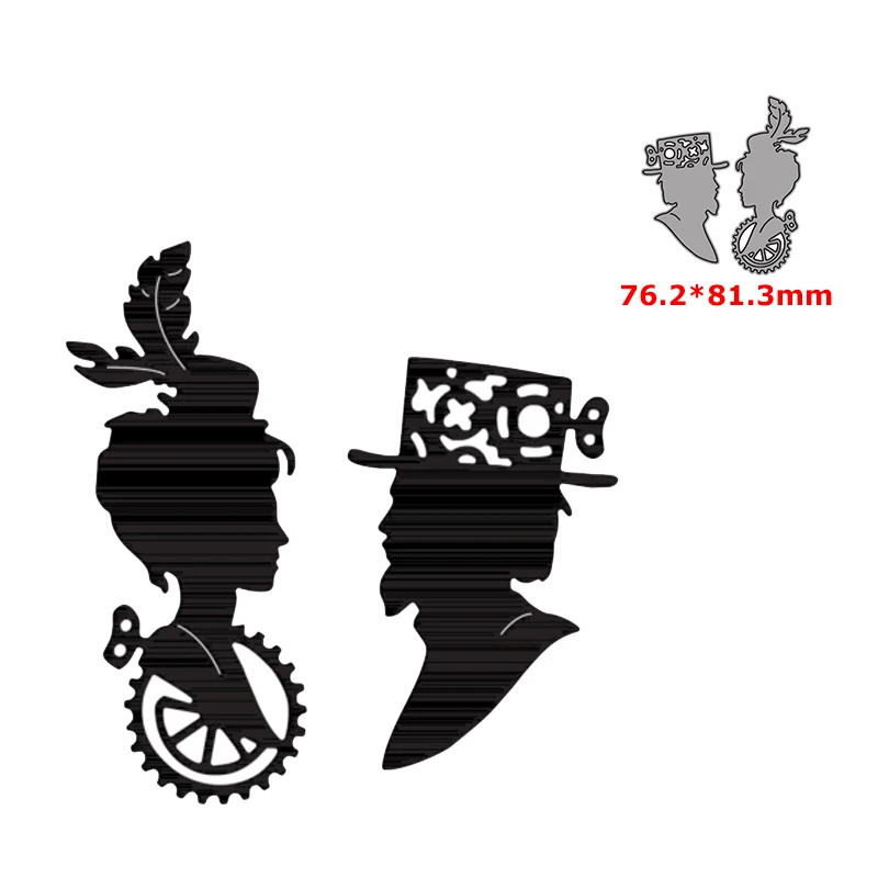 

Металлические штампы для вырезания форма для мужчин и женщин украшение «сделай сам» для скрапбукинга бумаги ремесла ножа форма лезвие Дырокол трафареты штампы