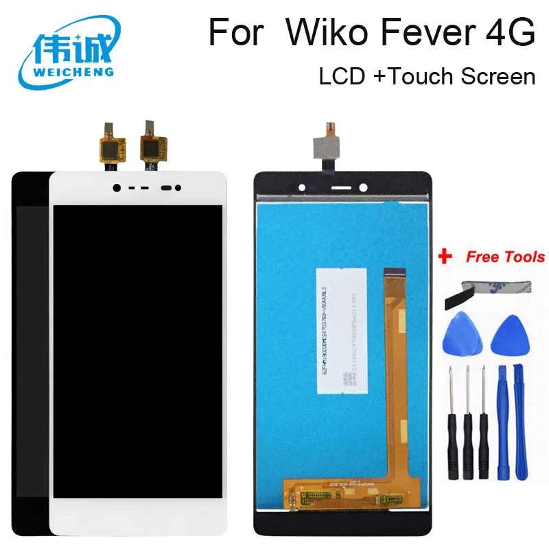 Оригинальный протестированный ЖК-дисплей для Wiko Fever 4G кодирующий