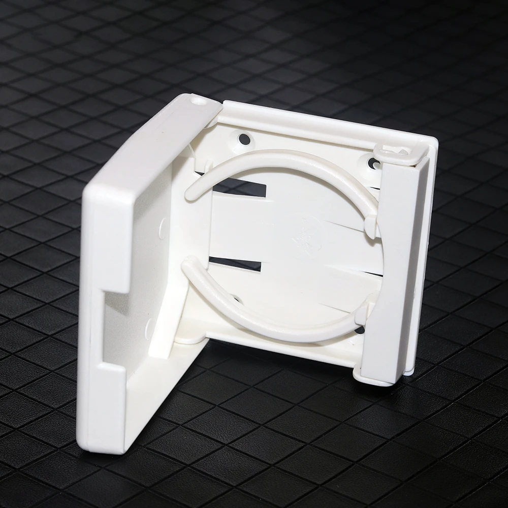 

Plastic Black White Adjustable Drink Folding Cup Bottle Coffee Stand Mount For Car Boat RV Marine Caravan Drinks Holder