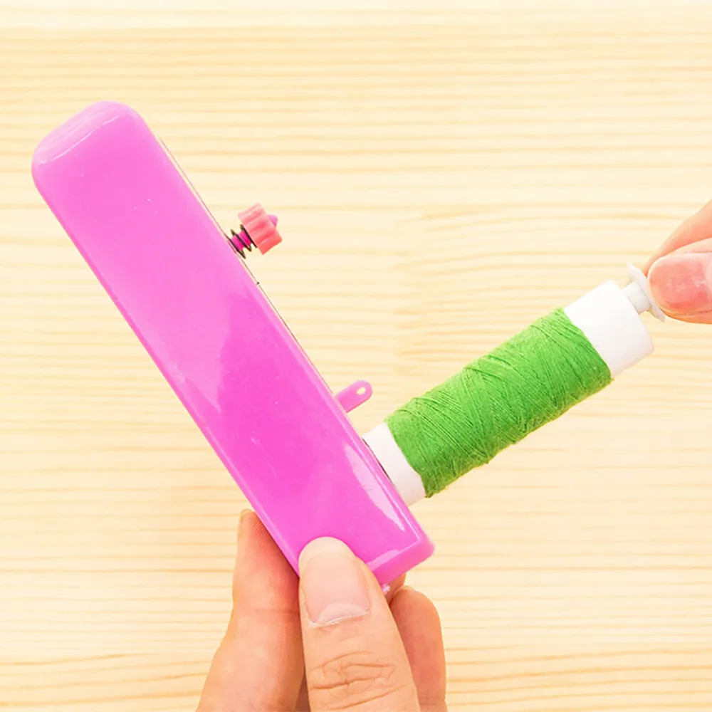 Портативный рукоделие беспроводные мини Ручные Одежда ткани для швейной машины