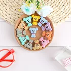 10 шт., силиконовые бусины для прорезывателя для зубов