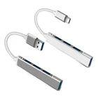 USB C-концентратор 3,0 Type C 3,1, 4 порта, мультиразветвитель, адаптер OTG для Lenovo, Xiaomi, Macbook Pro, 13, 15, Air Pro, компьютерные аксессуары для ПК