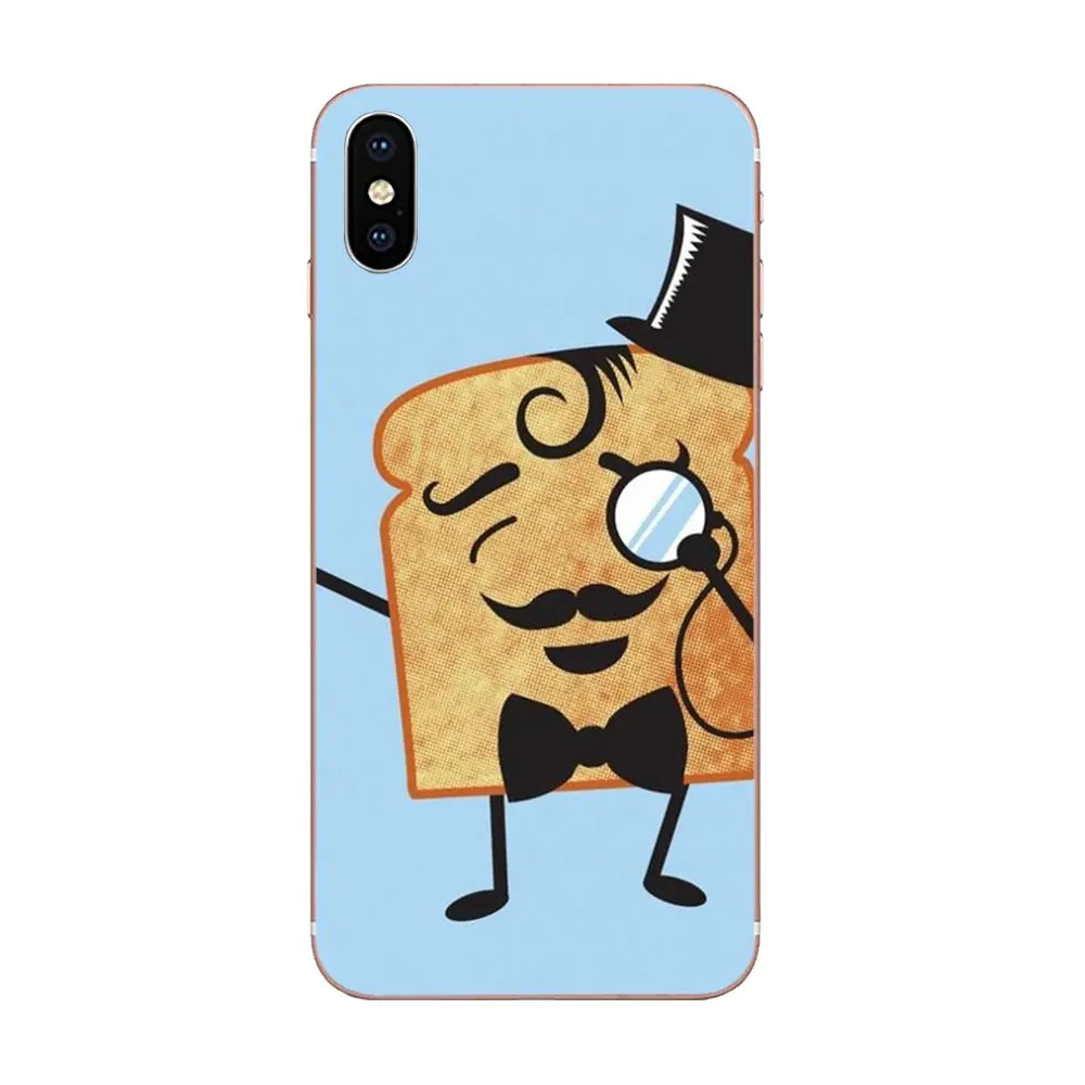 Soft Cases For Samsung Galaxy Note 5 8 9 S3 S4 S5 S6 S7 S8 S9 S10 5G mini Edge Plus Lite Funny Cute Food Toast Pattern | Мобильные