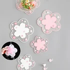 12PC Sakura изоляции столовых Кофе циновка чашки Non-slip посуда тарелка коврик Чай подстаканник сувениры для офиса кухонная подставка