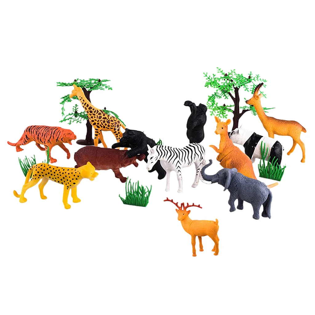 

Реалистичные Land Zoo животные модель игрушки твердая фигурка для детей подарок образовательный