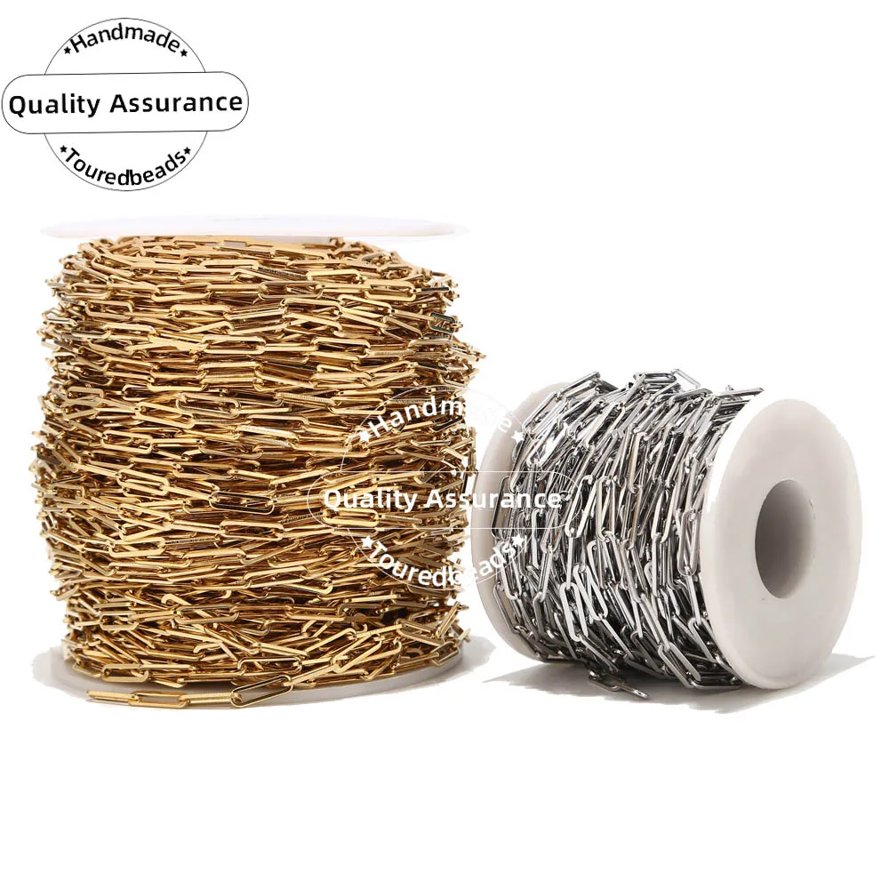 Золотистые роликовые Кабельные цепи из нержавеющей стали плоская проволока