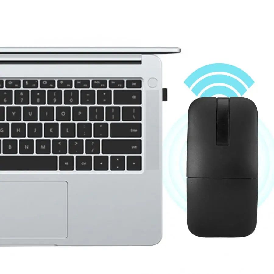 Для Dell WM615 1000 dpi Беспроводная Bluetooth эргономичная мышь в форме дуги черная для