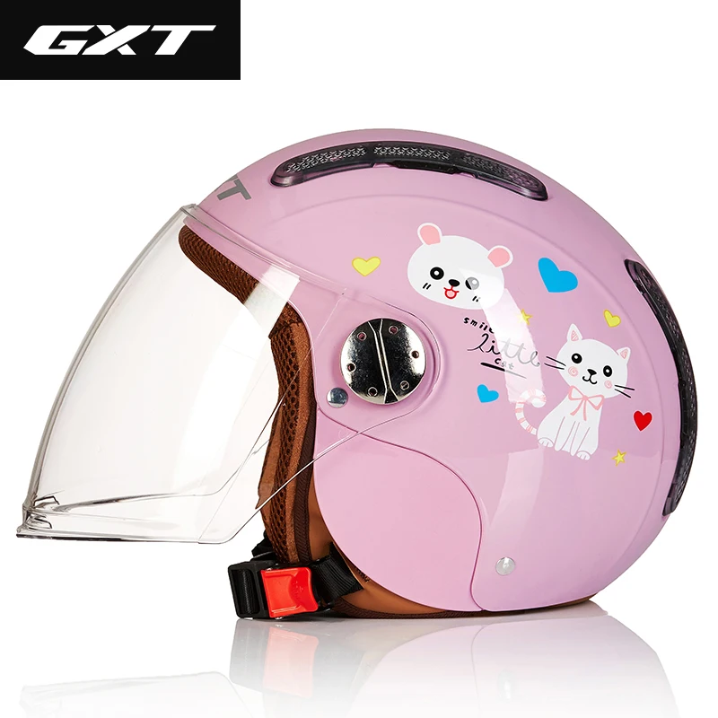 GXT для мальчиков и девочек четыре сезона Электромобиль скутер мотоциклетный шлем