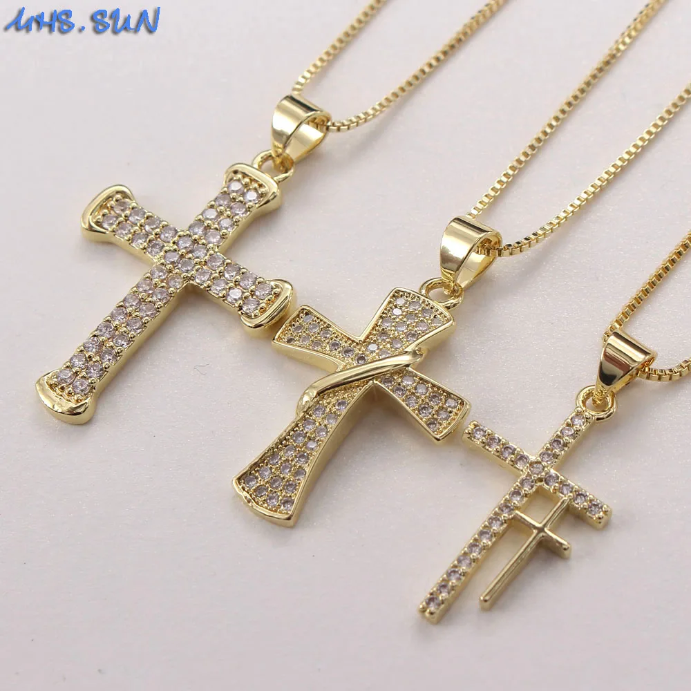 Фото Женское ожерелье с подвеской в виде креста под солнце | Украшения и аксессуары