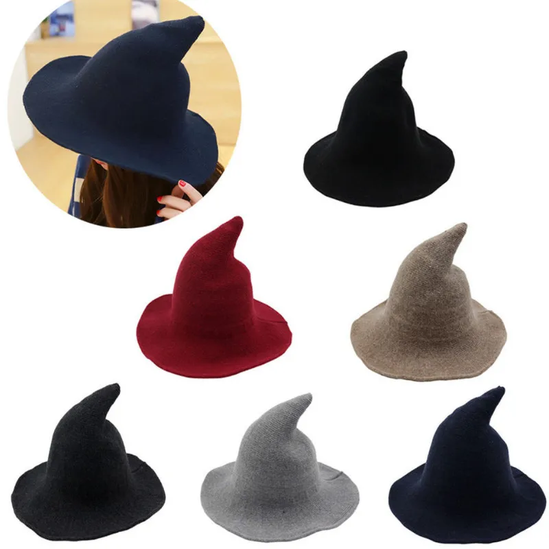 1 шт. вечерние ведьмины колпаки для Хэллоуина девочек женщин в наличии шерсть