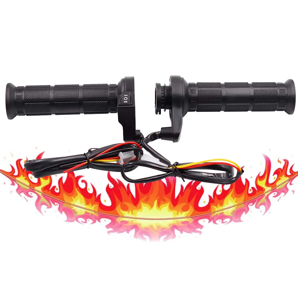 

Motorcycle Handlebar Grips Electric Hot Heated Grips Handle 12V Motorbike ATV Bike Winter Warm 7/8 inch 22mm Handlebar