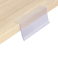 plastic pvc shelf data strips merchandise price talkers sign display label card holder with adhesive tape on store rack