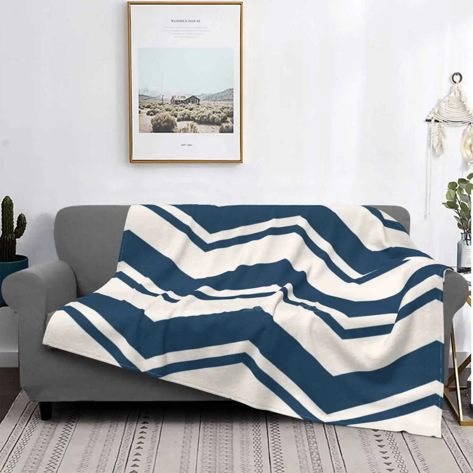 

Simple Chevrons 01 Trend Style Funny Fashion Soft Throw Blanket Simple Chevron Pattern Waves Wavy Lines Herringbone Minimal
