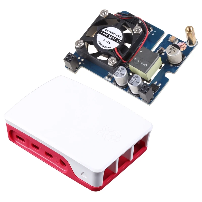 

Модуль питания по Ethernet для вентилятора Raspberry Pi, 90 х60 мм, поддержка Raspberry Pi 4B/3B + POE 802.3af, Прямая поставка