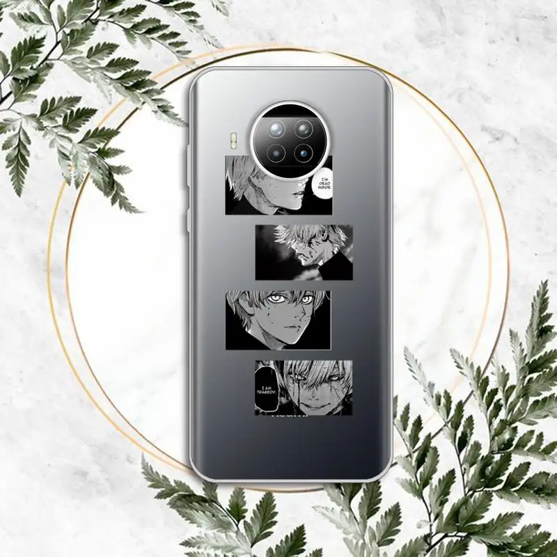 

Cute Japan Anime Tokyo Ghoul Phone Case Transparent for Xiaomi Redmi note 10 t 8 9 pro lite 11