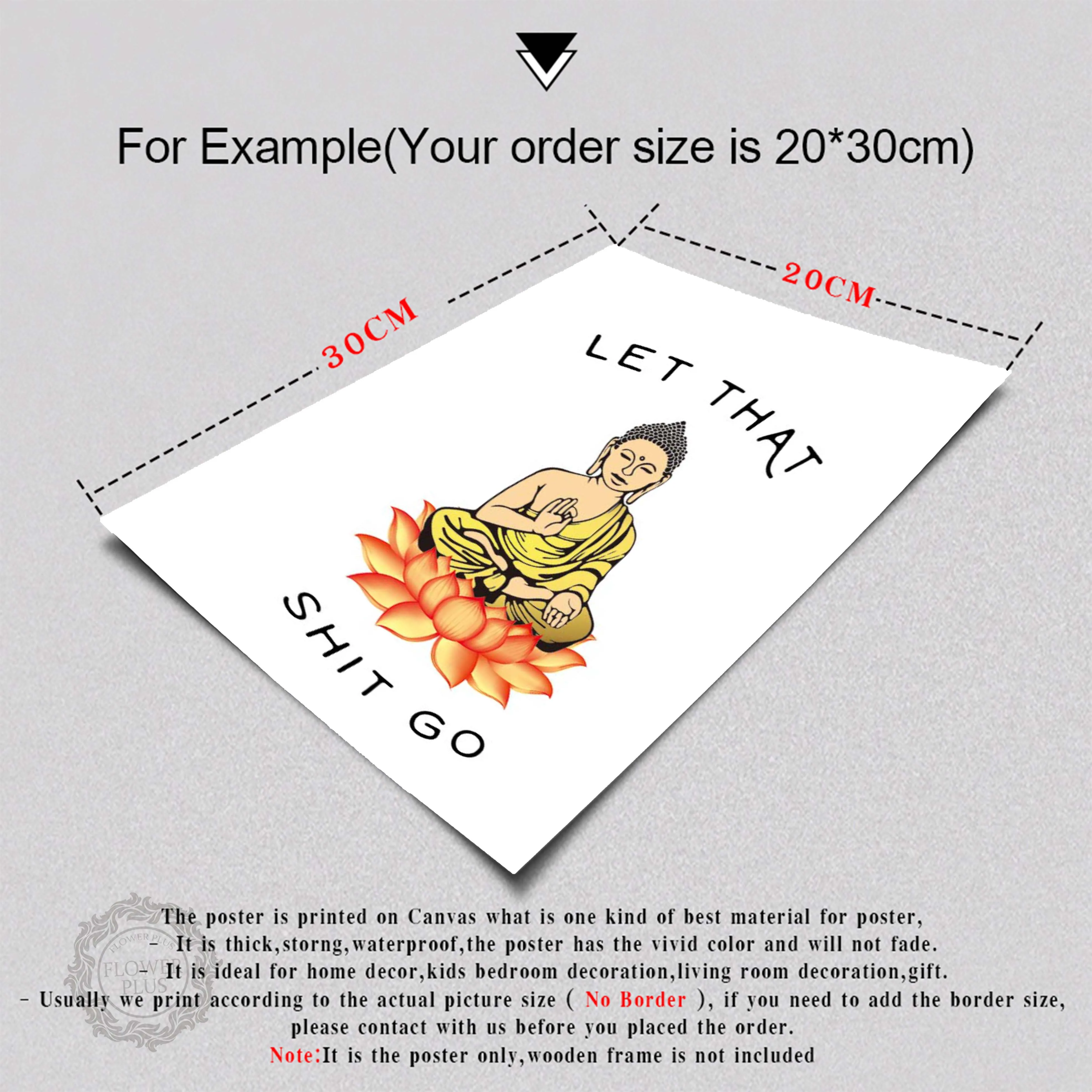 Картины на холсте Let That shitgo настенные художественные принты абстрактные статуи