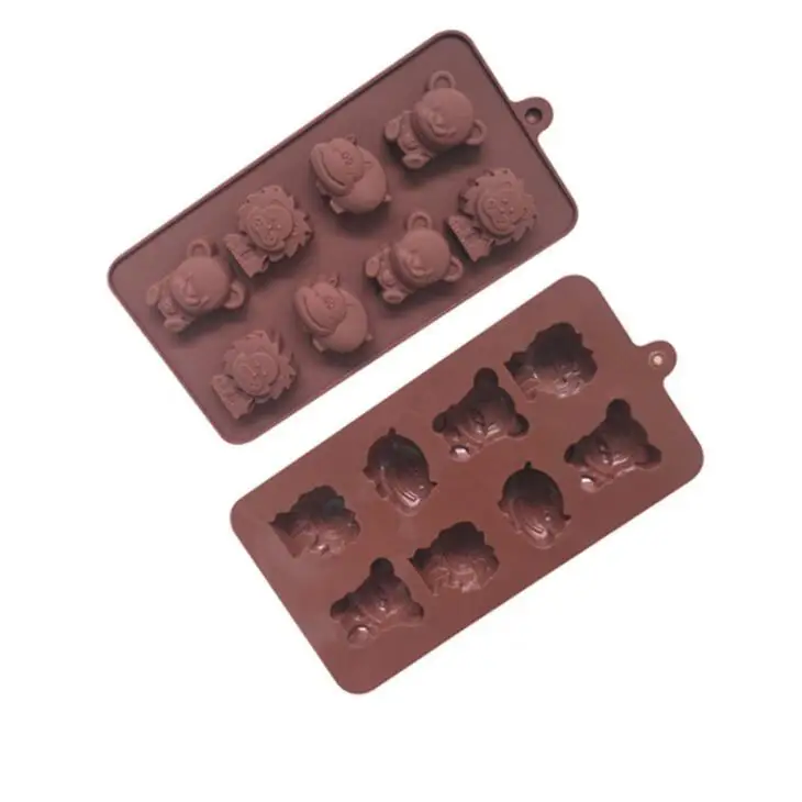 

Модная популярная силиконовая форма Лев в форме медведя, желе, шоколад, мыло, украшение для тортов «сделай сам» кухонная утварь LX2139