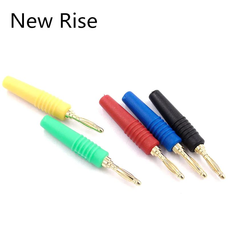 

5 шт./лот 2 мм разъемы для вилок типа «банан» с позолоченной пластиной, мини-разъем «банан» для розетки типа «банан»